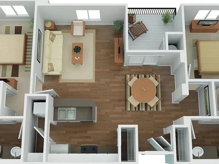 Encanto - Pinehurst - 2 Beds - 2 Baths - 1012 Sq. ft.