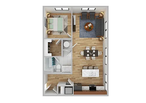 Floor plan One Bedroom