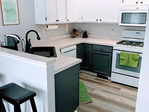 Kitchen with all new appliances.