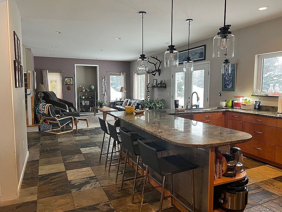 Open kitchen and living room