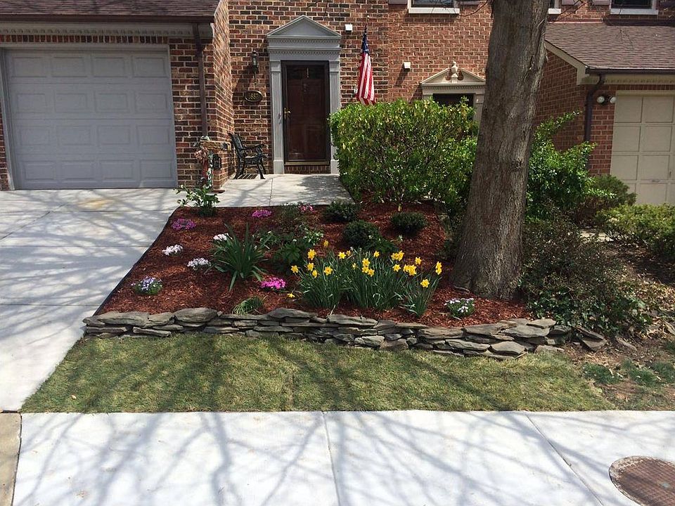 Updated front yard