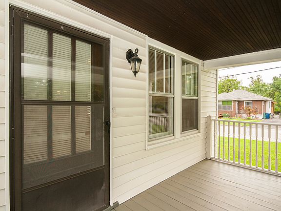 Inviting covered front porch