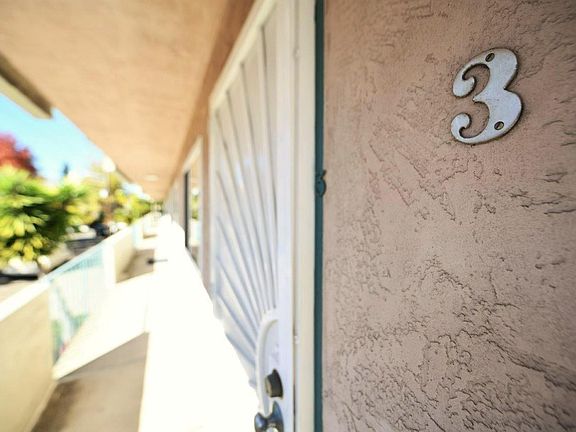 Metal screen doors on units
