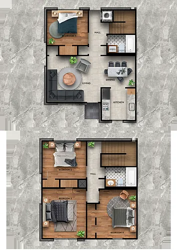 Floor plan 4 Bedroom