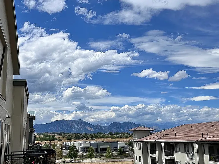 looking west from balcony
