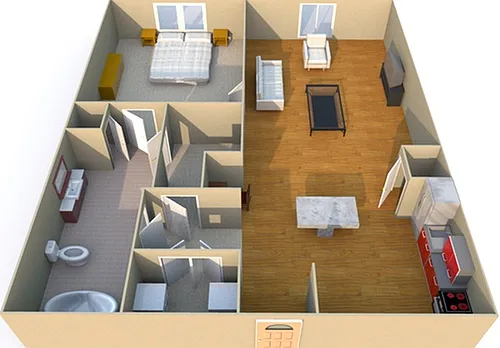 Floor plan Westwood Lofts