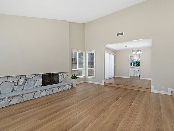 Living room is open to the dining room!