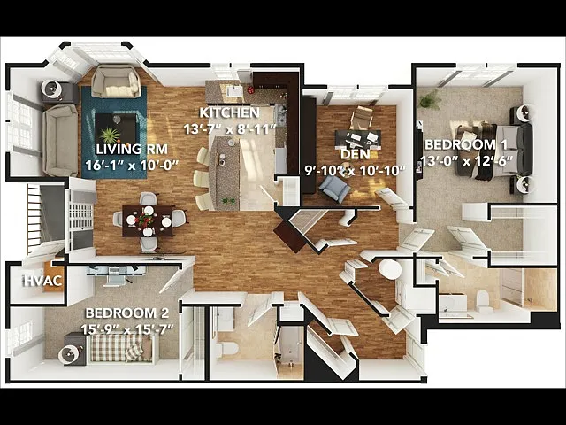 Floor plan Camelot East - Foster