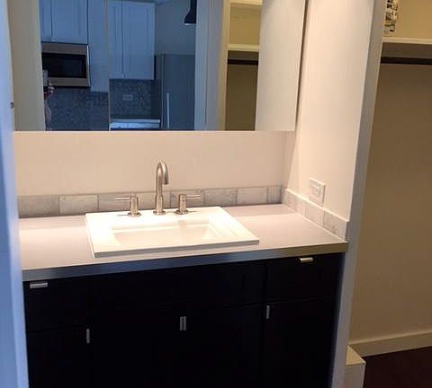 bath vanity - walk in closet