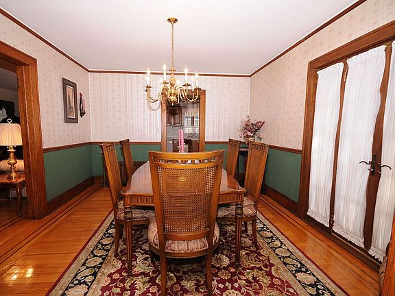 Formal Dining room with original wood details