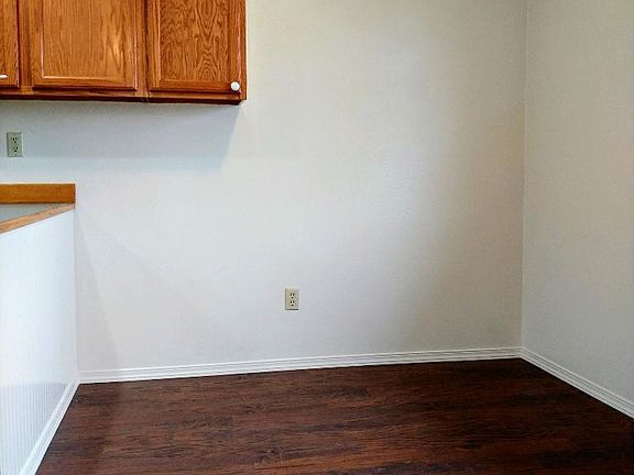 Dining room with storage.
