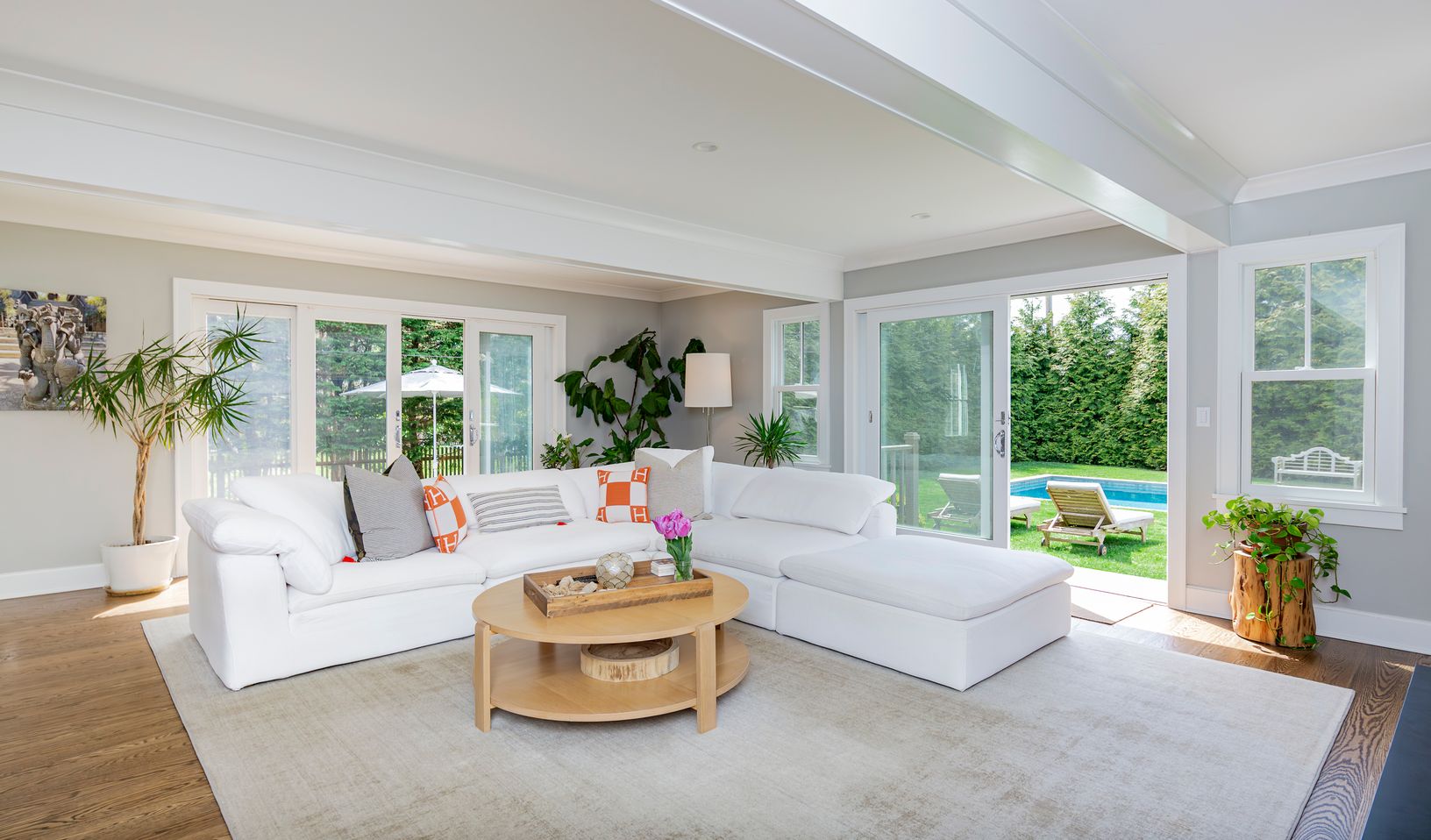  Den Overlooking Private Yard with Pool