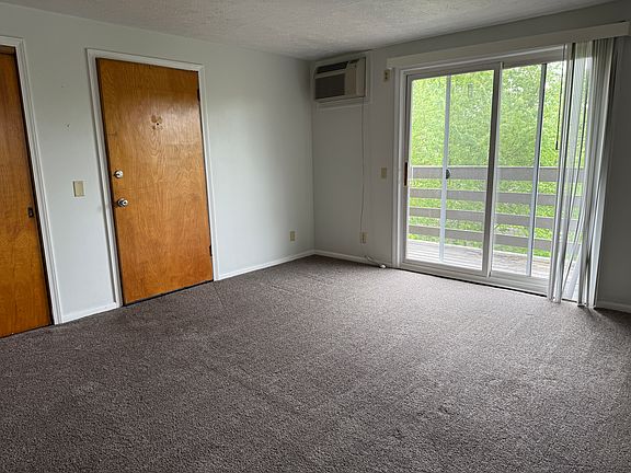 Living room with view of balcony