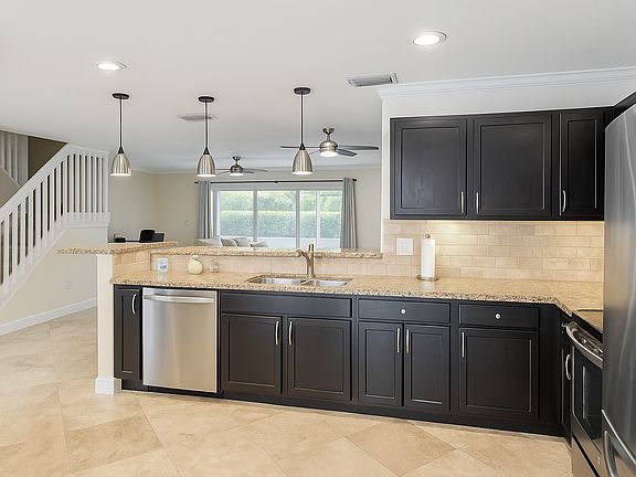 Open kitchen concept with upgraded cabinetry
