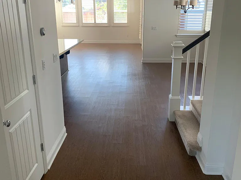 Walking into house (frontal view)