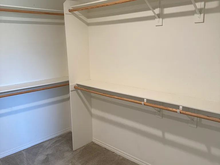 View of upstairs main bedroom large walk-in closet