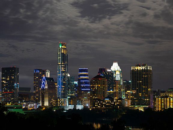 Night view from terrace.