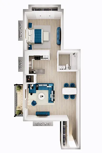 Floor plan Birch Apartment