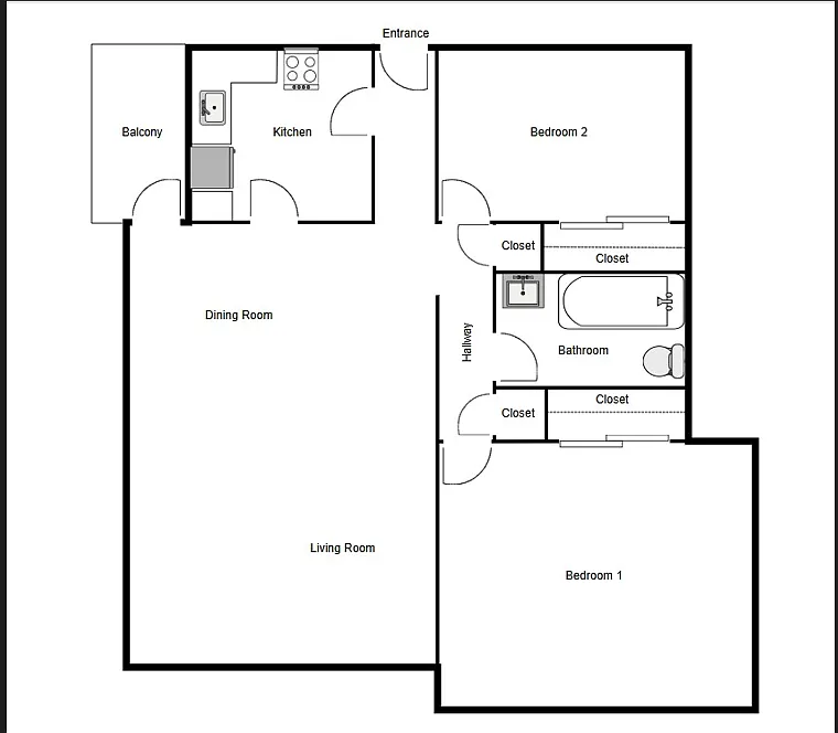 2 bed, $2,695 — Photo 1