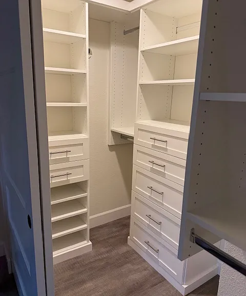 Smaller bedroom walk in closet