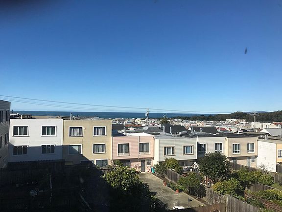 Daytime view from bedroom / living room