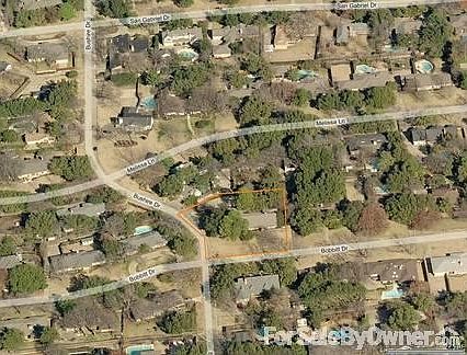 Bird's eye view of the lot.
