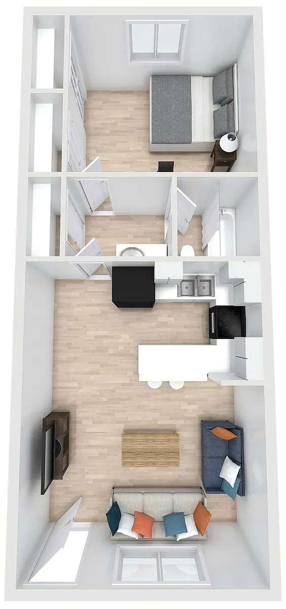 Floor plan 1 Bedroom