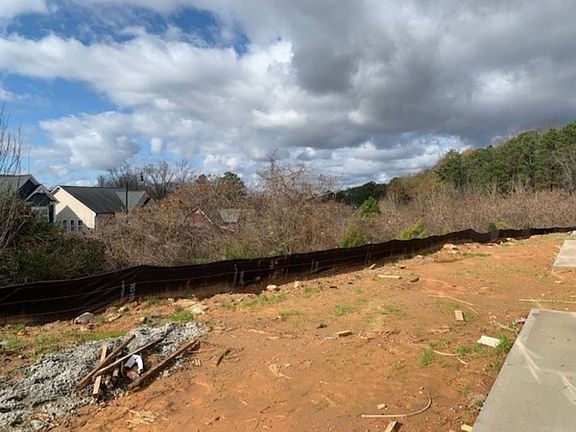 Back Yard Construction Progress Your new home at 1672 Florence Run.