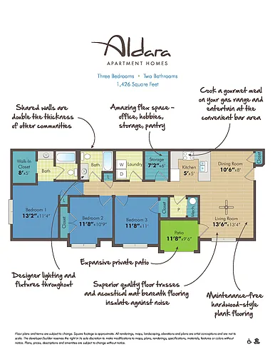 Floor plan 3 Bed