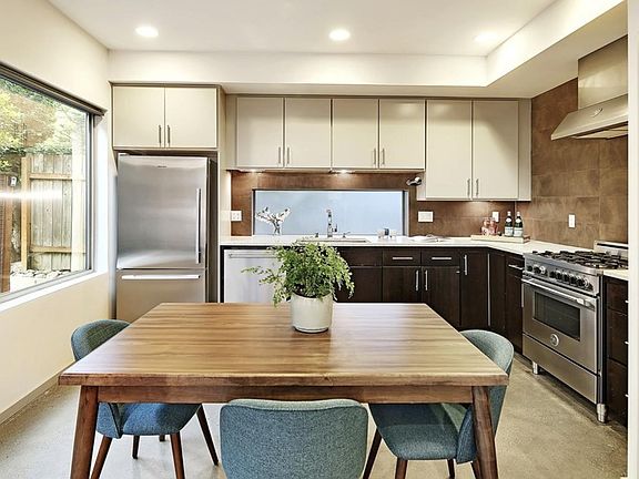 Kitchen and dining area