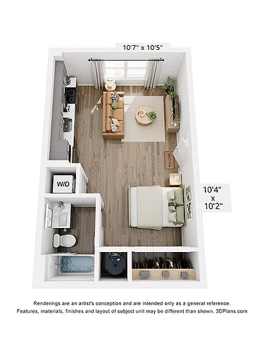 Floor plan The Parton Studio