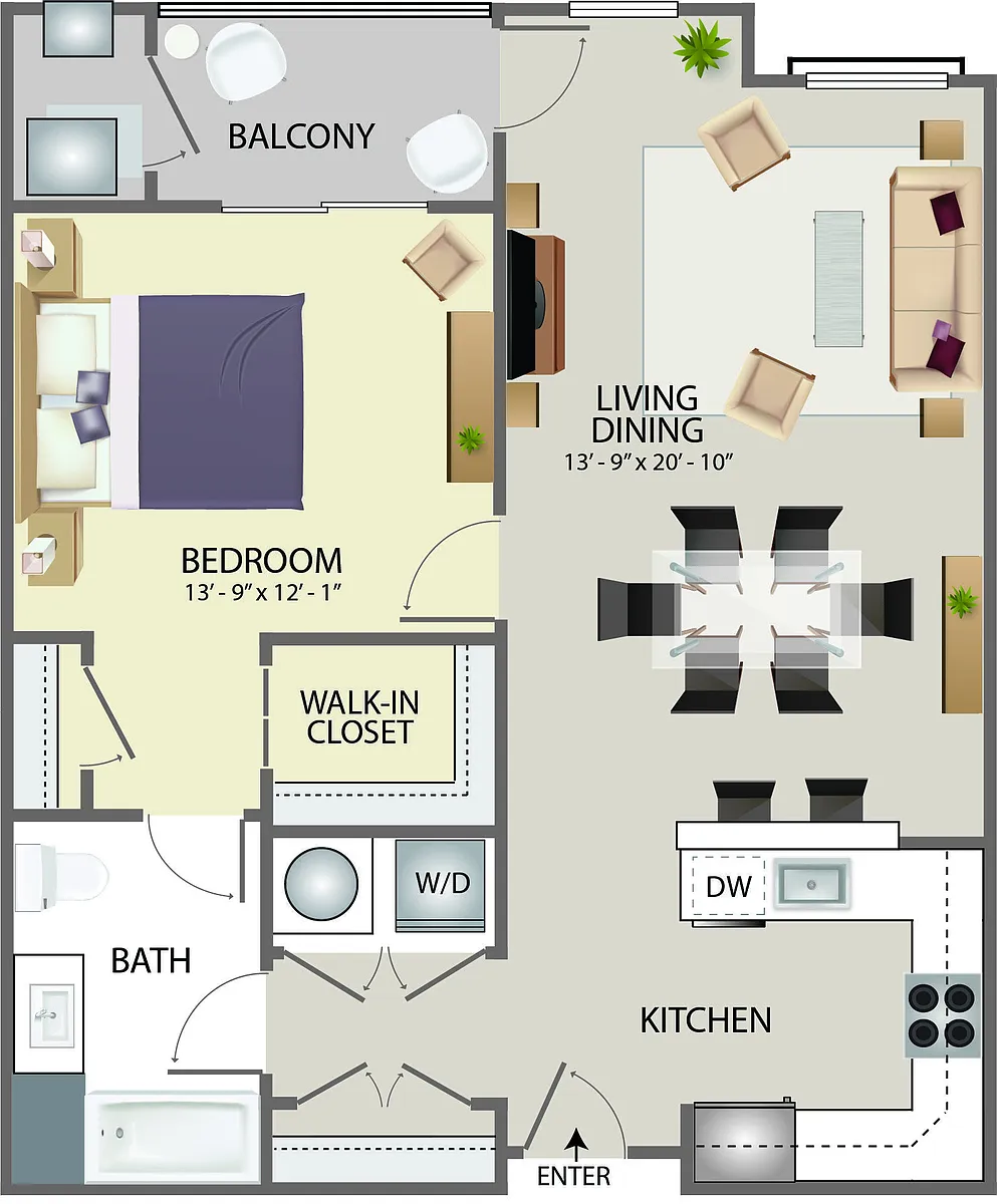 Floor plan Clubside B4