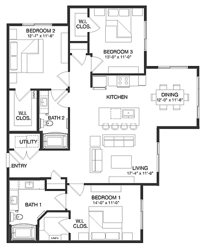Floor plan Hubbard