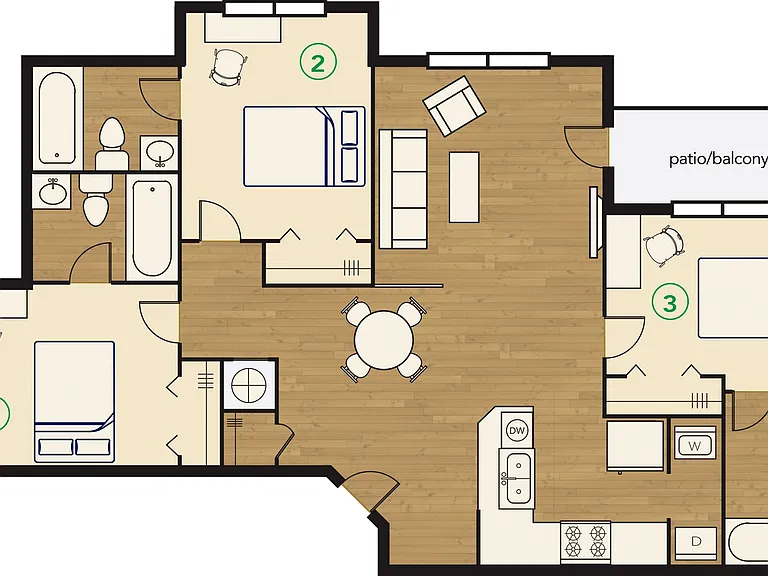 3x3 Apartment _ River Club