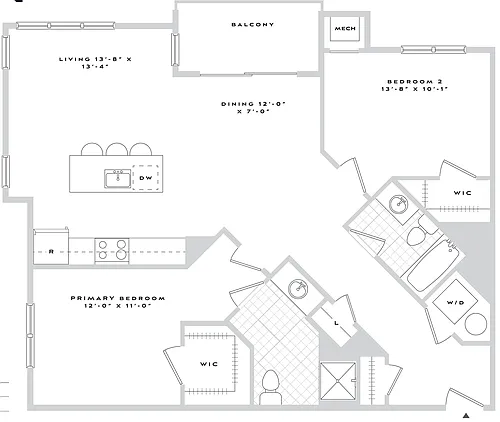 Floor plan B1-B03