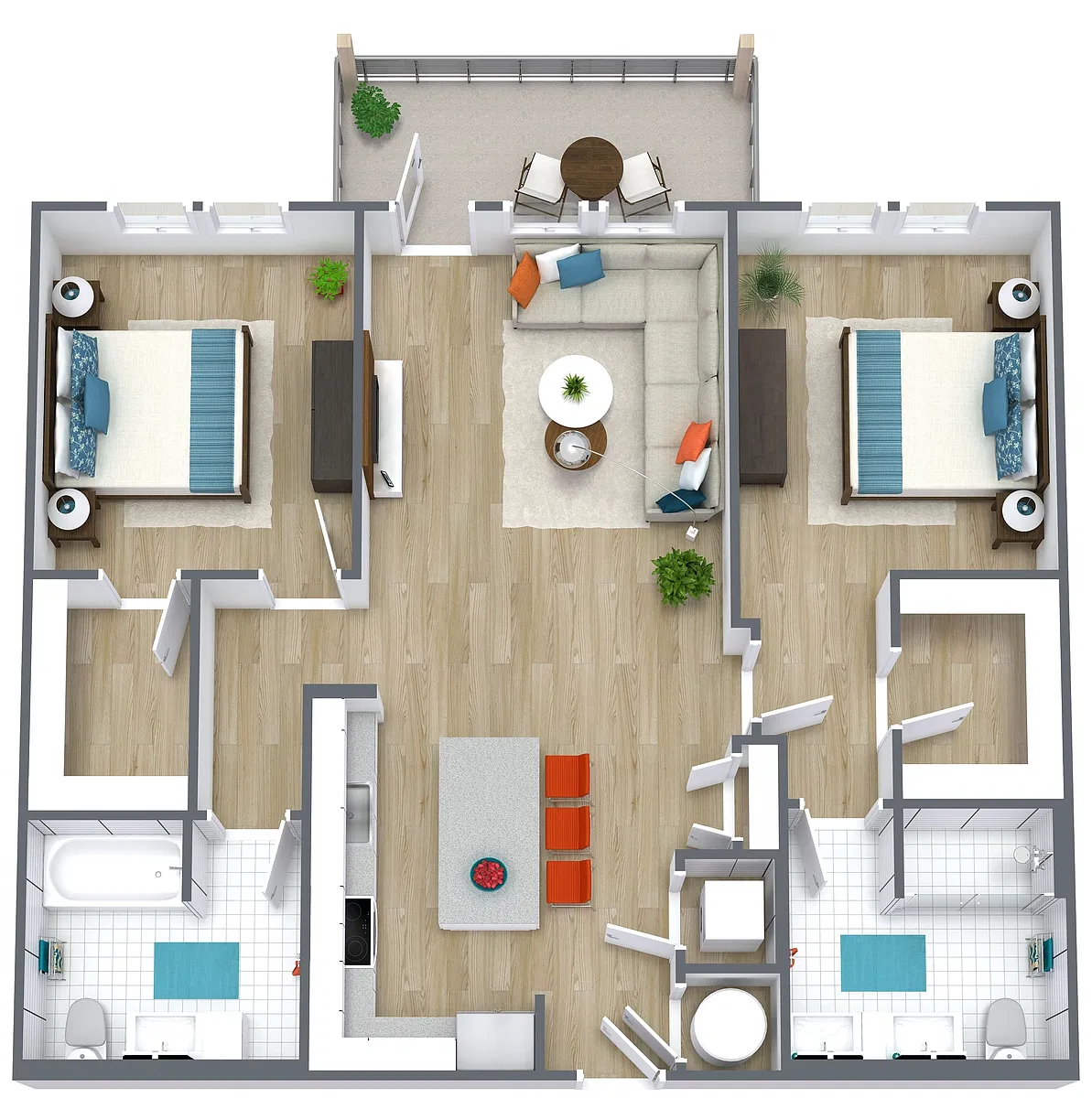 Floor plan 2X2