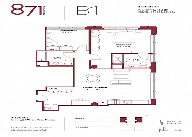 Floor plan B1