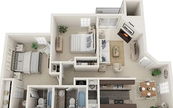 Two Bedrooms, Two Bathrooms, 960 sqft, Patio/Balcony, Fireplace, Full-Sized Washer/Dryer Connections Two Bedrooms, Two Bathrooms, 960 sqft, Patio/Balcony, Fireplace, Full-Sized Washer/Dryer Connections