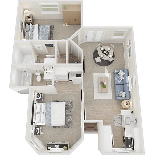 Floor plan 2 Bedroom