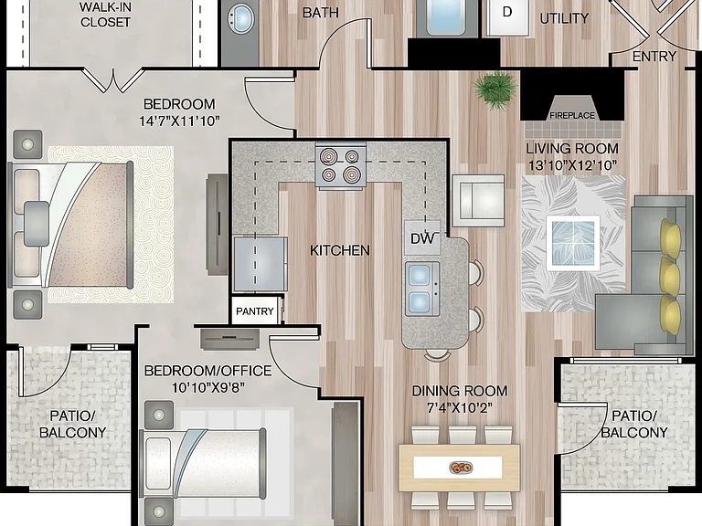 1032 Square Feet 1032 Square Feet