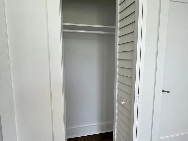 Hanging closet.