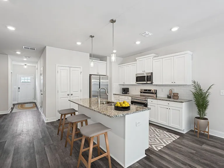 A refined living area offering a graceful view of the home's living and dining space