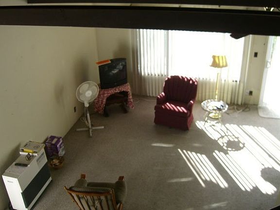 looking down from upstairs