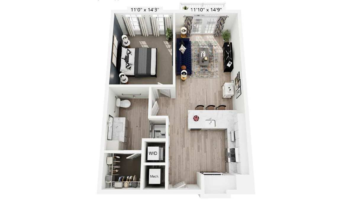 Floor plan A1-HC2