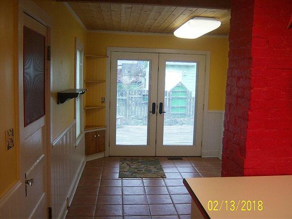 Kitchen looking out to large deck
