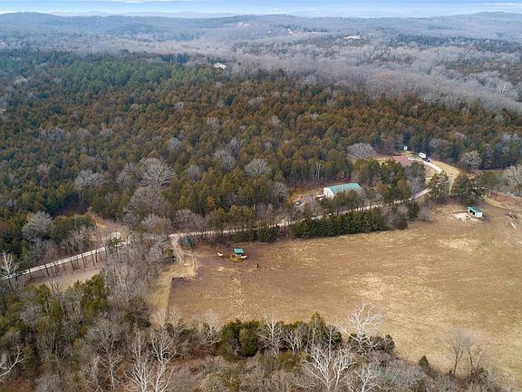 Aerial view of the property.