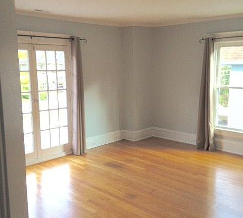 living room/french doors to deck