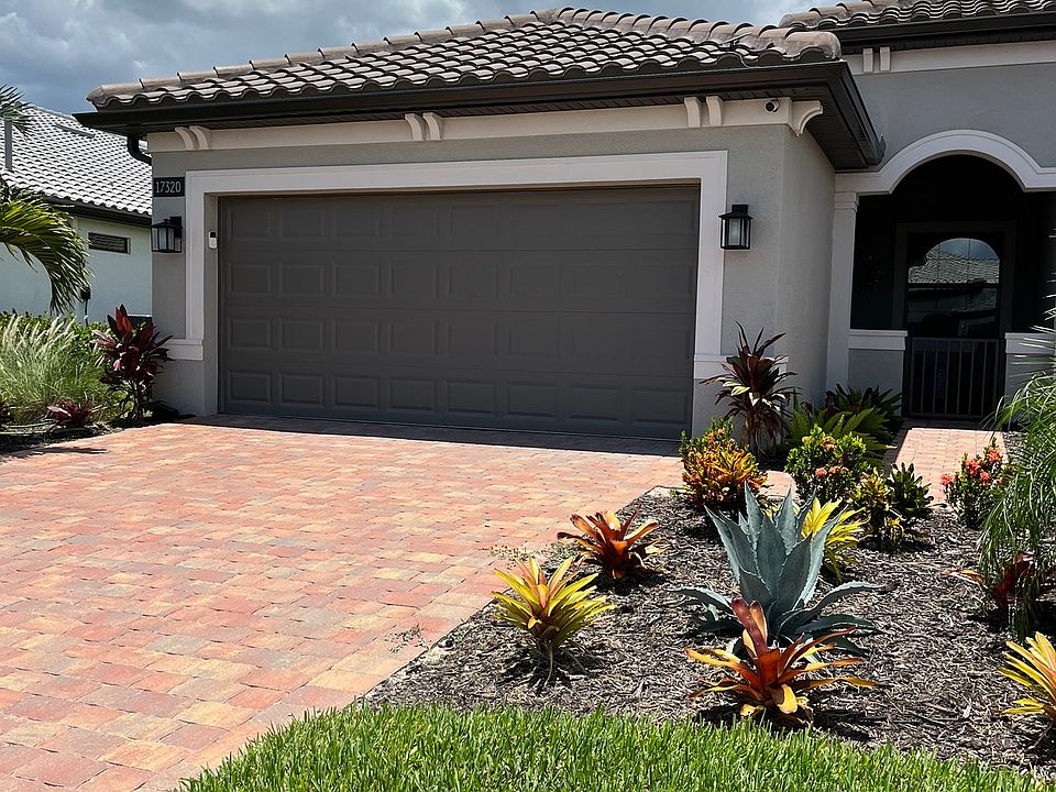 Front landscaped yard - two car garage