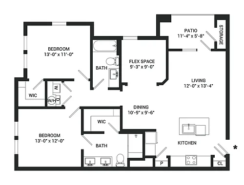 Floor plan B3