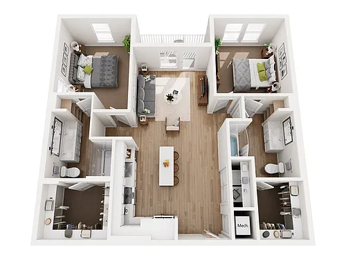 Floor plan B1C